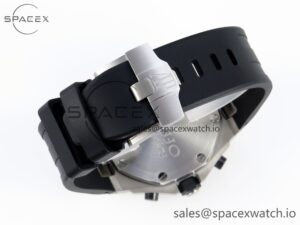 Audermars Piguet Royal Oak Offshore 42mm SS APF 1:1 Best Edition Black Dial White Markers Ceramic Bezel on Black Rubber Strap A7750 - Image 16