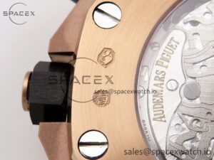 Audemars Piguet Royal Oak Offshore 42mm RG/RG Blue/Gold APF A7750 - Image 24