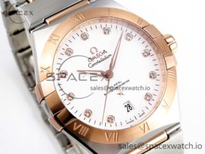 Omega Constellation 39mm SS/YG ASWF 1:1 Best Edition YG Diamonds Dial on SS/YG Bracelet A8800 - Image 3