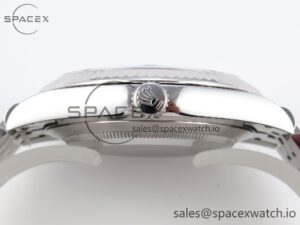 Rolex DateJust 41 126334 Fluted Bezel ARF 1:1 Best Edition 904L Steel Blue Roman Dial on Jubilee Bracelet VR3235 - Image 14