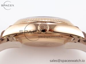 Rolex DayDate 36mm RG/RG Pres Green Dial RAF A2834 - Image 12