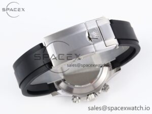 Rolex Daytona 116519 APSF 1:1 Best Edition Black Diamonds Dial on Oysterflex Rubber Strap SH4130 - Image 16
