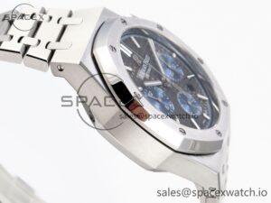 Audermars Piguet Royal Oak Chrono 26331 SS IPF 1:1 Best Edition Gray/Blue Dial on SS Bracelet A7750 - Image 8