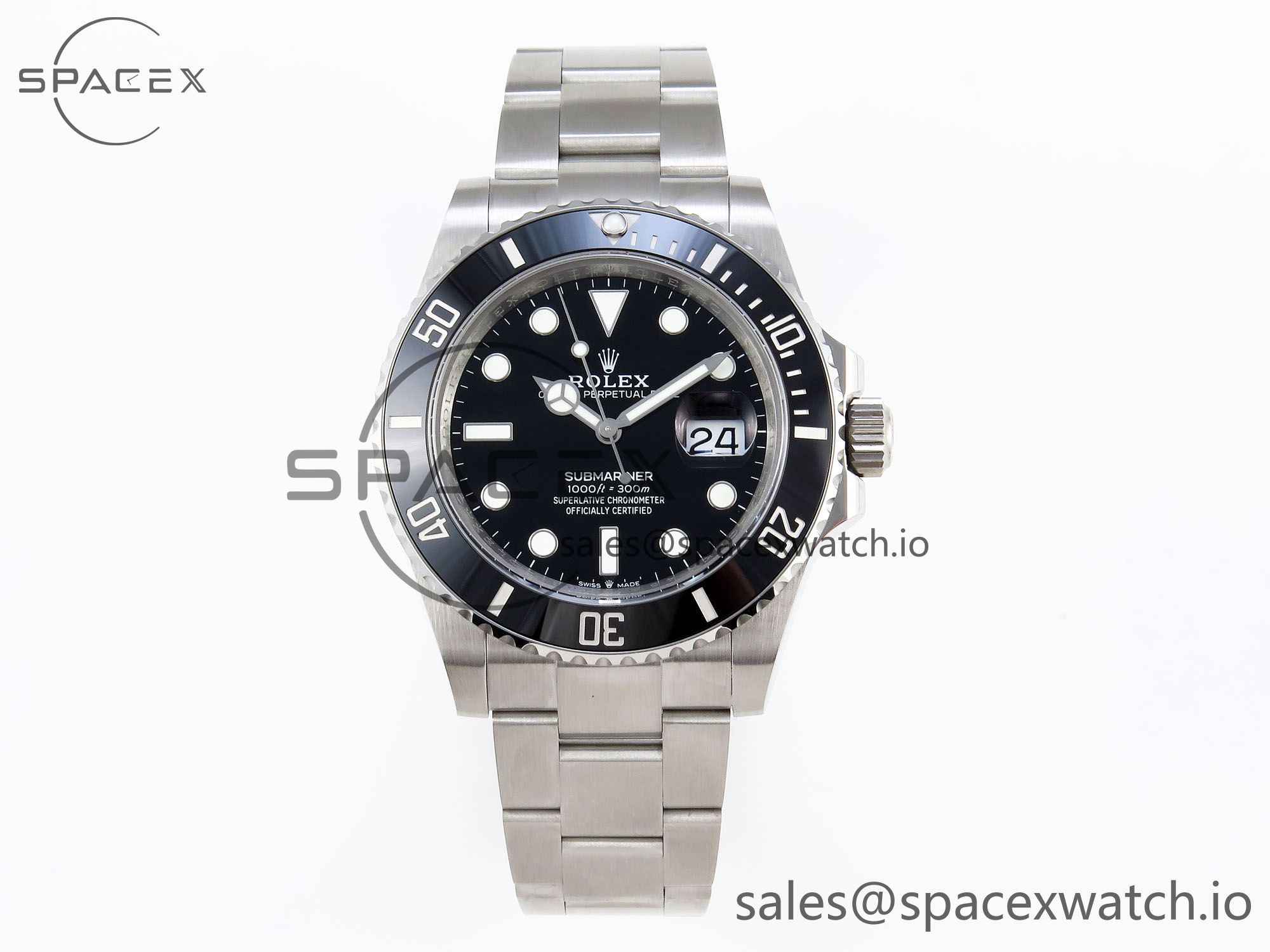 IMG_0127 Rolex Submariner 41mm 126610 LN Black Ceramic 904L Steel JDF 1:1 Best Edition VR3235 - Image 1