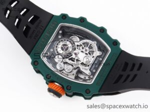 Richard Mille RM21-02 Tourbillon NTPT RMF Best Edition Skeleton Dial on Black Rubber Strap - Image 12