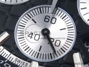 Audermars Piguet Royal Oak Offshore 44mm SS Black Ceramic Bezel APF 1:1 Best Edition Black/Silver Dial on Black Rubber Strap A4401 - Image 13
