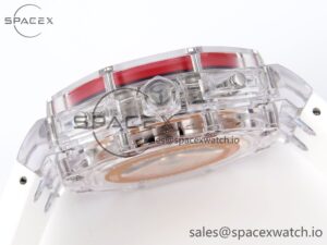 Audermars Piguet Royal Oak Offshore 44mm Transparent APF Best Edition Red Dial on White Rubber Strap A3126 - Image 15