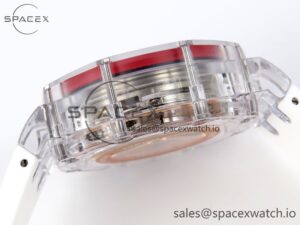 Audermars Piguet Royal Oak Offshore 44mm Transparent APF Best Edition Red Dial on White Rubber Strap A3126 - Image 14
