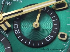 Rolex Daytona DIW Carbon/YG Case and Bezel DIWF Edition Green Dial on Black Nylon Strap A7750 - Image 10