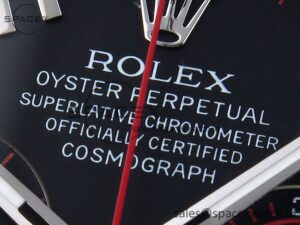 Rolex Daytona 116509 SS OMF Best Edition Black Numeral Dial on SS Bracelet A7750 (Slim Movement) - Image 9