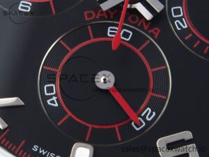 Rolex Daytona 116509 SS OMF Best Edition Black Numeral Dial on SS Bracelet A7750 (Slim Movement) - Image 11