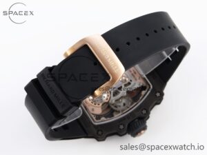 Richard Mille RM21-01 RG Tourbillon RMF Best Edition Skeleton Dial on Black Rubber Strap - Image 16