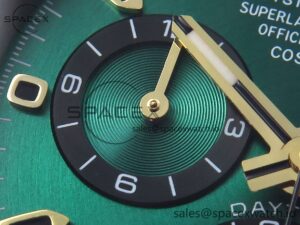 Rolex Daytona DIW Carbon/YG Case and Bezel DIWF Edition Green Dial on Black Nylon Strap A7750 - Image 13
