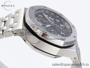 AUDEMARS PIGUET ROYAL OAK OFFSHORE 42MM SS APF 1:1 BEST EDITION BLACK DIAL ON SS BRACELET A3126 - Image 8