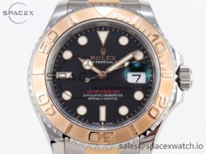 Rolex Yacht-Master 126621 SS/RG 904L Steel VSF 1:1 Best Edition Black Dial on SS/RG Bracelet VS3235 - Image 2