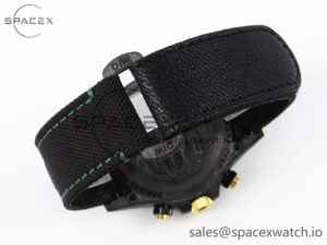 Rolex Daytona DIW Carbon/YG Case and Bezel DIWF Edition Green Dial on Black Nylon Strap A7750 - Image 16