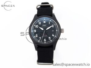 Iwc Pilot’s Watch Top Gun Black Ceramic IW326901 ZF 1:1 Best Edition on Black Nylon Strap A32111