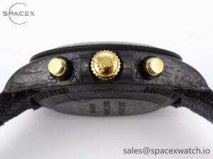 Rolex Daytona DIW Carbon/YG Case and Bezel DIWF Edition Green Dial on Black Nylon Strap A7750 - Image 15