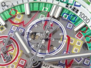 Audermars Piguet Royal Oak Offshore 44mm Transparent APF Best Edition Colorful Dial on Green Rubber Strap A3126 - Image 9