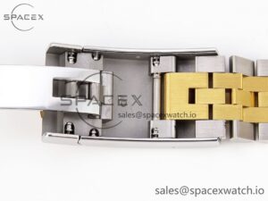 Rolex DateJust 36 SS/RG 126231 VSF 1:1 Best Edition 904L Steel Gray Dial Green Roman Marker on Jubilee Bracelet VS3235 - Image 31