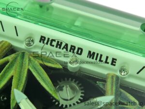 Richard Mille RM026 Green Transparent Tourbillon RM Best Edition Panda Skeleton Dial on Rubber Strap - Image 8