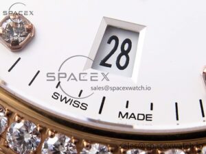 Omega Constellation 39mm RG Diamonds Bezel ASWF 1:1 Best Edition White Dial on RG Bracelet A8801 - Image 11