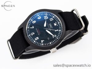 Iwc Pilot’s Watch Top Gun Black Ceramic IW326901 ZF 1:1 Best Edition on Black Nylon Strap A32111 - Image 6
