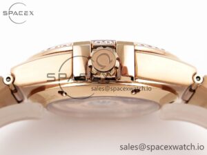 Omega Constellation 39mm RG Diamonds Bezel ASWF 1:1 Best Edition White Dial on RG Bracelet A8801 - Image 13