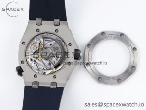AUDEMARS PIGUET ROYAL OAK OFFSHORE DIVER 15720 APSF 1:1 BEST EDITION BLUE DIAL ON BLUE RUBBER STRAP SA4308 - Image 17