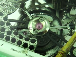 Richard Mille RM026 Green Transparent Tourbillon RM Best Edition Panda Skeleton Dial on Rubber Strap - Image 10