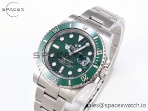 Rolex Submariner 116610 LV Green Ceramic C+S 904L 1:1 Best Edition on SS Bracelet SA3135 - Image 4