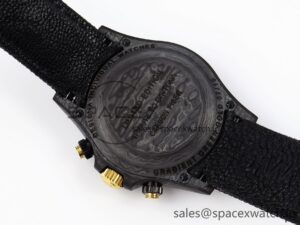 Rolex Daytona DIW Carbon/YG Case and Bezel DIWF Edition Green Dial on Black Nylon Strap A7750 - Image 17