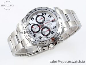 Rolex Daytona 116509 SS OMF Best Edition Silver Numeral Dial on SS Bracelet A7750 (Slim Movement) - Image 6