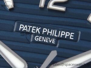 PATEK PHILIPPE NAUTILUS 7118 LADIES SS PPF 1:1 BEST EDITION BLUE DIAL DIAMONDS BEZEL ON SS BRACELET 324CS - Image 9