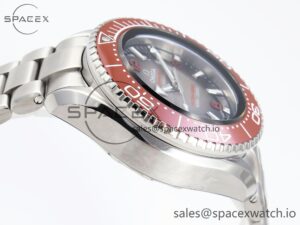 Omega SEAMASTER PLANET OCEAN 6000M ULTRA DEEP 45.5MM SS TF 1:1 BEST EDITION GRAY DIAL ORANGE BEZEL ON SS BRACELET A2824 - Image 8