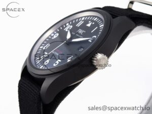 Iwc Pilot’s Watch Top Gun Black Ceramic IW326901 ZF 1:1 Best Edition on Black Nylon Strap A32111 - Image 7