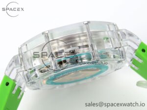 Audermars Piguet Royal Oak Offshore 44mm Transparent APF Best Edition Colorful Dial on Green Rubber Strap A3126 - Image 14