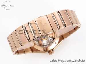 Omega Constellation 39mm RG Diamonds Bezel ASWF 1:1 Best Edition White Dial on RG Bracelet A8801 - Image 14
