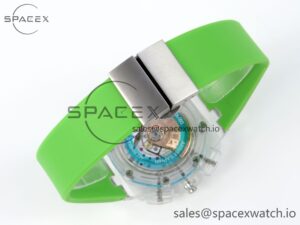 Audermars Piguet Royal Oak Offshore 44mm Transparent APF Best Edition Colorful Dial on Green Rubber Strap A3126 - Image 16