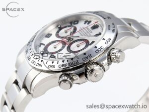 Rolex Daytona 116509 SS OMF Best Edition Silver Numeral Dial on SS Bracelet A7750 (Slim Movement) - Image 7