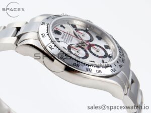 Rolex Daytona 116509 SS OMF Best Edition Silver Numeral Dial on SS Bracelet A7750 (Slim Movement) - Image 8