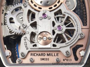 Richard Mille RM21-01 RG Tourbillon RMF Best Edition Skeleton Dial on Black Rubber Strap - Image 21