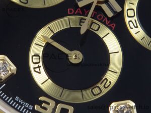 Rolex Daytona 116503 KING 1:1 Best Edition Black/YG Diamonds Dial on SS/YG Bracelet SA4130 - Image 11