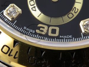 Rolex Daytona 116503 KING 1:1 Best Edition Black/YG Diamonds Dial on SS/YG Bracelet SA4130 - Image 12