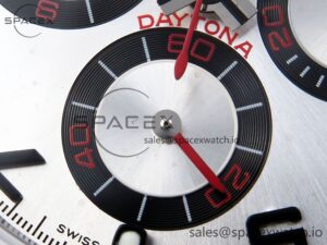 Rolex Daytona 116509 SS OMF Best Edition Silver Numeral Dial on SS Bracelet A7750 (Slim Movement) - Image 11
