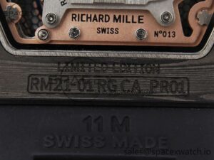 Richard Mille RM21-01 RG Tourbillon RMF Best Edition Skeleton Dial on Black Rubber Strap - Image 24