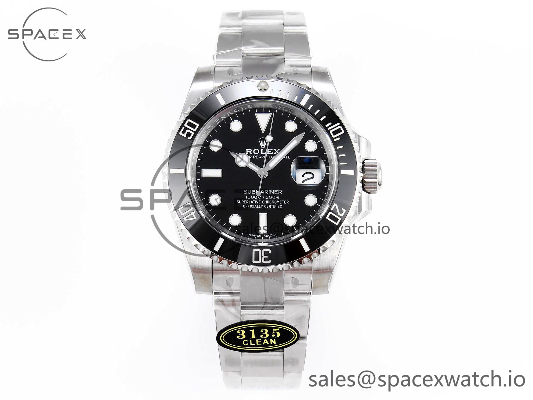 IMG_0150 Rolex Submariner 116610 LN Black Ceramic Clean 904L 1:1 Best Edition on SS Bracelet SA3135 - Image 1
