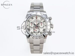 Rolex Daytona 116509 SS OMF Best Edition Meteorite Dial on SS Bracelet A7750 (Slim Movement)
