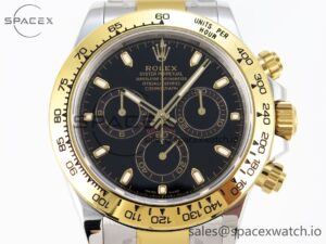 Rolex Daytona 116503 KING 1:1 Best Edition Black Dial on SS/YG Bracelet SA4130 - Image 2