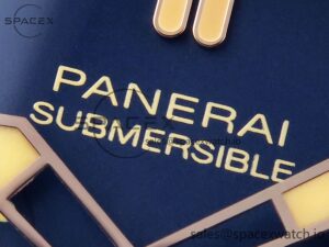 Panerai PAM1074 W BRONZO VSF 1:1 BEST EDITION BLUE DIAL ON BLUE CALFSKIN STRAP P.900 CLONE - Image 9